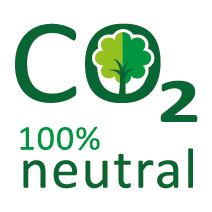 CO2 neutraal logo van SES Creative.
