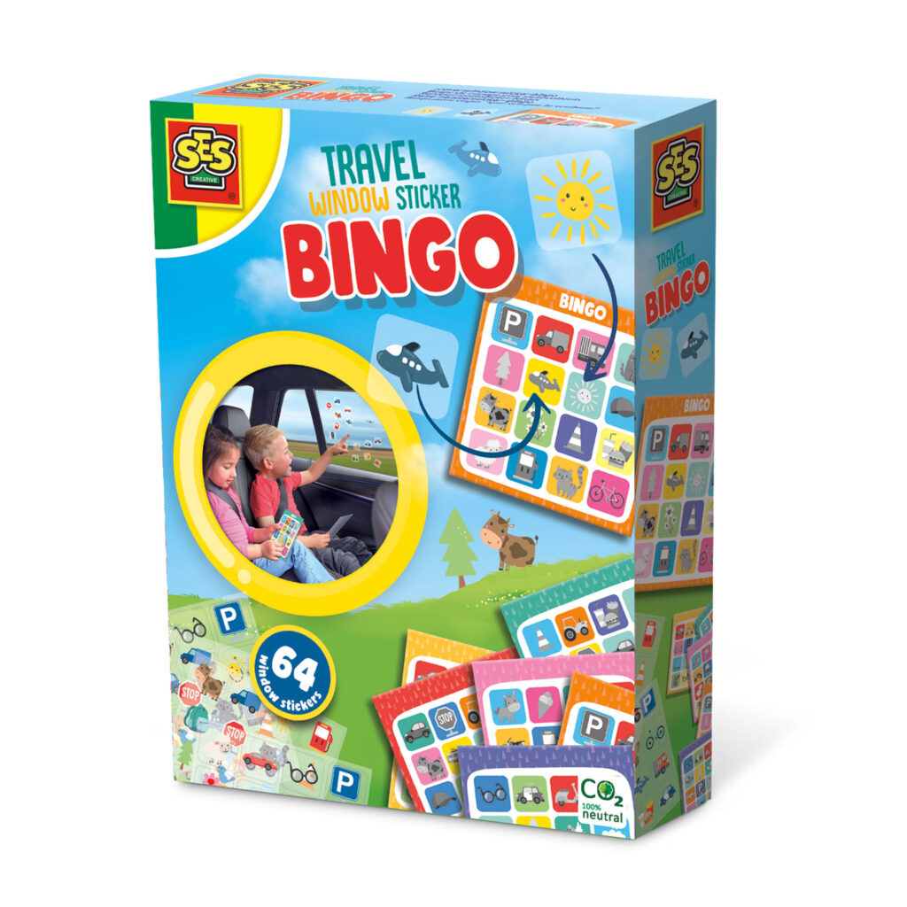 Reisspel raamsticker bingo - 02238