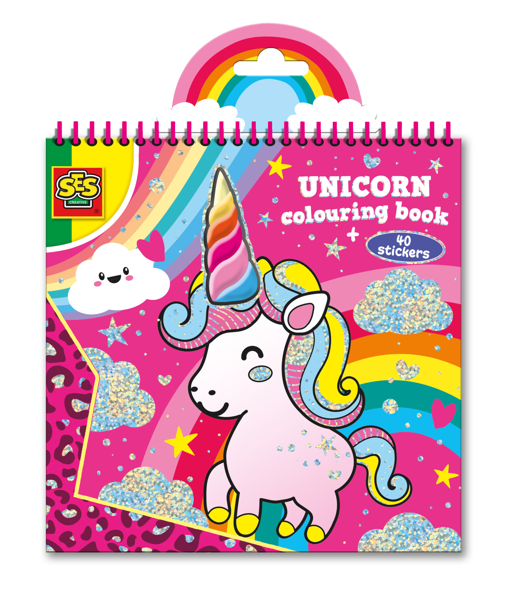 Libro de colorear pegatinas unicornio